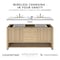 James Martin Vanities Brittany 48in Single Vanity, 3CM Parisien Bleu Silestone Top, FreePower Wireless Charger 655-V48-BW-FPBL - alternate 2