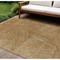 Homeroots 5' X 8' Gold Brown And Ivory Abstract Washable Indoor Outdoor Area Rug 597017 - alternate 1