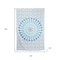 Homeroots 80" X 56" Blue And White Mandala Cotton Hanging Tapestry 397189 - alternate 2
