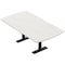 Skutchi Designs 7ft Arc Rectangle Conference Table With Power | Harmony Series | 6 Person Meeting Room Table HAR-AREC-48X84-T.BK-W960-NA - alternate 1
