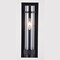 Vaxcel Bari 1 Light Matte Black Contemporary Wall Sconce with Clear Cylinder Glass W0427 - alternate 4