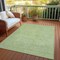 Homeroots 5' X 8' Mint Green Geometric Washable Indoor Outdoor Area Rug 607489 - alternate 3