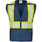 Ironwear Two-Tone Hi-Vis Safety Vest M Class 2 , Zipper 6 Pockets 1287-BZ-RD-MD - alternate 1