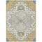 Homeroots 5' X 8' Gold Ivory And Blue Oriental Washable Indoor Outdoor Area Rug 596627 - alternate 4