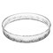 Homeroots 12in Clear Round Cut Crystal Serving Tray 517515 - alternate 1