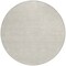 Homeroots 8' Beige And Ivory Round Geometric Washable Indoor Outdoor Area Rug 602337 - alternate 3
