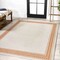 Jonathan Y Lucia Classic Diamond Border Cream/Orange 8 ft. x 10 ft. Indoor/Outdoor Area Rug SMB207F-8 - alternate 4