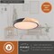 Vaxcel Everette 16.5-In. LED Flush Mount Ceiling Light, Black and Natural Wood, RGB, Remote C0360 - alternate 5