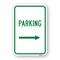 Signmission Parking With Right Arrow, Heavy-Gauge Aluminum, 18" x 24", A-1824-24899 A-1824-24899 - alternate 1