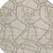 Homeroots 8' Beige Ivory And Gray Round Geometric Washable Indoor Outdoor Area Rug 612823 - alternate 5