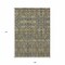 Homeroots 9' X 12' Blue and Orange Floral Washable Non Skid Indoor Outdoor Area Rug 564354 - alternate 5