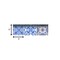 Homeroots 5" X 5" Dark And Light Blue Mosaic Peel And Stick Removable Tiles 390799 - alternate 2
