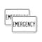 Signmission Emergency, 18'' X 24'' 2 Signs, Heavy Gauge Aluminum, 2PK A-1824-2PACK-24107 - alternate 1