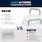 Flash Furniture HERCULES White Elevated Toilet Seat with Height Adjustable Padded Arms and Locking Safety Mechanism DC-HY6605-WHT-GG - alternate 5