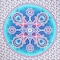 Homeroots 88" X 84" Pink Sky Blue And White Floral Cotton Hanging Tapestry 397425 - alternate 4