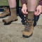 Railroad Sock Men's Outdoor Crew Socks, "The Twisted Brother", Brown 684 TB BR - alternate 4