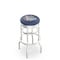 Holland Bar Stool Co 25" Chrome 2-Ring Gonzaga Swivel Bar Stool, Accent Ring L7C3C25Gonzga - alternate 1