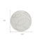 Homeroots 8' Ivory And Beige Round Abstract Washable Indoor Outdoor Area Rug 597489 - alternate 3
