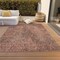Homeroots 3' X 5' Salmon Charcoal And Beige Geometric Washable Indoor Outdoor Area Rug 577589 - alternate 4