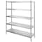 Vevor Shelving Unit Storage Shelves 60x18.5Inch 5-Tier Stainless Steel Kitchen Shelves BXGHJ5C60X18.5YC1V0 - alternate 1
