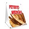 Signmission Potato Wedges, 36 Inch x 24 Inch A-frame Yard Sign, Plastic Sign SBC-2436-Potato Wedges - alternate 1
