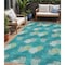 Homeroots 5' X 8' Emerald Gray And Ivory Polka Dot Washable Indoor Outdoor Area Rug 594233 - alternate 1