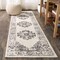 Jonathan Y Inigo Cottage Medallion Dark Gray/Cream 2 ft. x 8 ft. Runner Rug BMF107B-28 - alternate 1