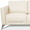 Homeroots 83" Cream Leather Sofa With Black Legs 491286 - alternate 2