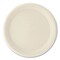 Boardwalk Bagasse PFAS-Free Dinnerware, Plate, 10 in. dia, White, 500PK PL-10BW-NPFA - alternate 3