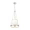 Z-Lite Madeline 4 Light Pendant, Brushed Nickel/White, 12 In W x 26.75 In H 1954P12-BN - alternate 2