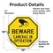 Signmission Beware Cameras in Operation, 10 Inch X 10 Inch, Vinyl Decal OC-D-10-327 - alternate 2