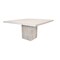 Homeroots 60" Ivory Square Solid Wood Pedestal Base Dining Table 488695 - alternate 3
