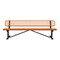 Leisure Craft Bench/Back, Surface Mount, 8ft., Orange B8WBSM-ORANGE - alternate 1