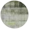 Homeroots 8' Olive Green Round Ombre Washable Indoor Outdoor Area Rug 563660 - alternate 2