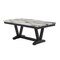 Homeroots 72" Black Wood Trestle Base Dining Table 654252 - alternate 4