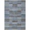 Homeroots 5' X 8' Blue Denim Blue And Brown Striped Washable Indoor Outdoor Area Rug 615477 - alternate 3