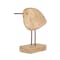 Homeroots 11" Brown Solid Wood And Iron Bird Abstract Tabletop Sculpture 608739 - alternate 1