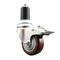 Service Caster 3.5 Inch 316SS Maroon Poly Swivel 1-1/2 Inch Expanding Stem Caster Lock Brake SCC-SS316TTLEX20S3514-PPUB-MRN-112 - alternate 1