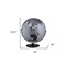 Homeroots 21" Black And Silver Modern Polyresin Globe 468306 - alternate 4