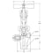 Hoke 2400 Series 1/2in Cylinder Valves, 1/2in MNPT x 1/4in FNPT, 5000 PSI, -20 Deg. To 250 Deg. F 2466L84YC - alternate 4