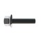 Zoro Select Not Graded, 1/2"-28 Serrated Flange Bolt, Plain Stainless Steel, 1 in L, 100 PK 31-SFH-25F-100 - alternate 4