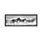 Homeroots Horses Rolling By Black Framed Print Wall Art 529962 - alternate 1