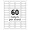 Avery Avery Durable ID Labels with TrueBlock Technology, 61533, Laser, 2/3" x 1-3/4", White, PK50 7278261533 - alternate 2