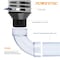 Powertec 2-1/2 in. ID 90 Degree Elbow for 2-1/2 in. OD Dust Collection Pipes, Adapters and Fittings w/ Splice 70321N - alternate 3