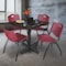 Regency Square Kobe Breakroom Table W/ 4 M Stack Chairs, 36 in W, 36 in L, Neo Walnut TKB3636NW47BY - alternate 3