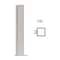 Cr Laurence PP43 Plaza Series Post for 3/8-in 10 mm Glass, Stainless 24-in High, 1-1/2-in Square, End Post PP432438EBS - alternate 2