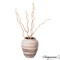Uniquewise 8in Modern Round Wide Mouth Ceramic Vase Decorative Pottery Perfect for Grass Stems & Fresh Flowers QI004790 - alternate 3
