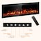 Edendirect 42 in. Wall Mount Metal Smart Electric Fireplace in Black, 4.33 in. Width, 2-Heating Settings ZR-WE-42 - alternate 4