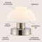 Jonathan Y Zoe 5.75" Modern Minimalist Iron Rechargeable Integrated Portable LED Table Lamp, Nickel/White JYL7113B - alternate 5