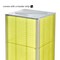 Azar Displays Four-Sided Pegboard Tower Floor Display, Rotating Wheeled Base, 16 in W x 67 in H, Yellow 700407-YEL - alternate 2